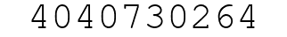 Number 4040730264.