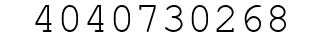 Number 4040730268.