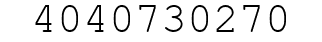 Number 4040730270.