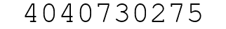 Number 4040730275.
