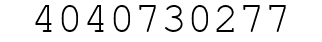 Number 4040730277.