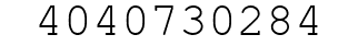 Number 4040730284.