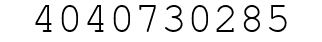 Number 4040730285.