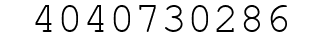 Number 4040730286.