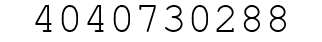 Number 4040730288.