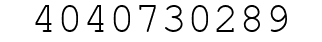 Number 4040730289.