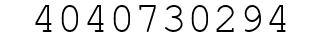 Number 4040730294.