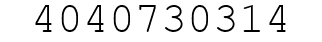 Number 4040730314.
