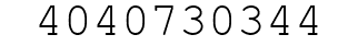 Number 4040730344.