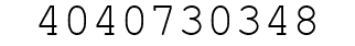 Number 4040730348.