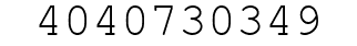 Number 4040730349.