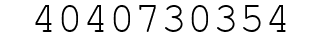 Number 4040730354.