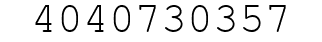 Number 4040730357.