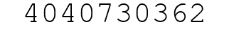 Number 4040730362.