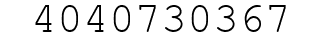 Number 4040730367.