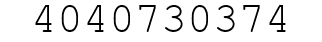 Number 4040730374.
