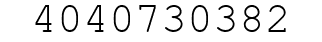 Number 4040730382.