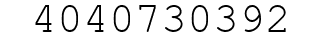 Number 4040730392.