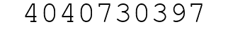Number 4040730397.