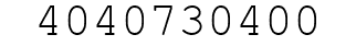 Number 4040730400.