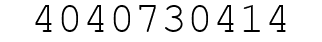 Number 4040730414.