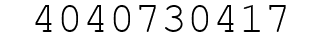 Number 4040730417.