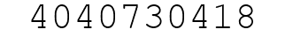 Number 4040730418.