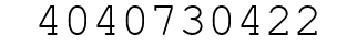 Number 4040730422.