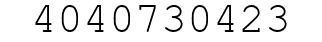 Number 4040730423.