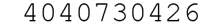 Number 4040730426.