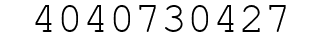 Number 4040730427.