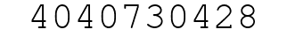 Number 4040730428.