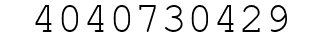 Number 4040730429.