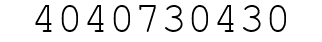 Number 4040730430.