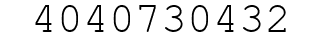 Number 4040730432.