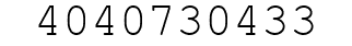 Number 4040730433.