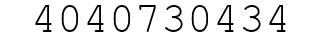 Number 4040730434.