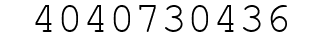 Number 4040730436.