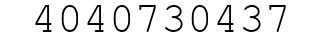 Number 4040730437.