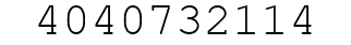 Number 4040732114.