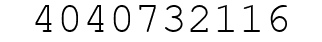 Number 4040732116.
