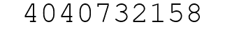 Number 4040732158.