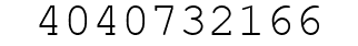 Number 4040732166.