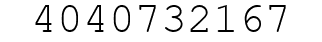 Number 4040732167.