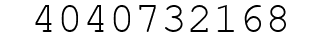 Number 4040732168.