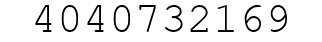 Number 4040732169.
