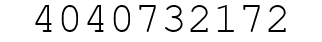 Number 4040732172.