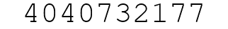 Number 4040732177.