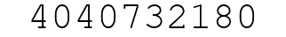 Number 4040732180.