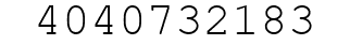 Number 4040732183.